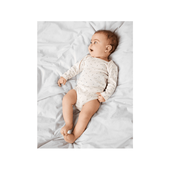 Name It New Born Noos Nbfbody 2P Ls Buttercream Floral