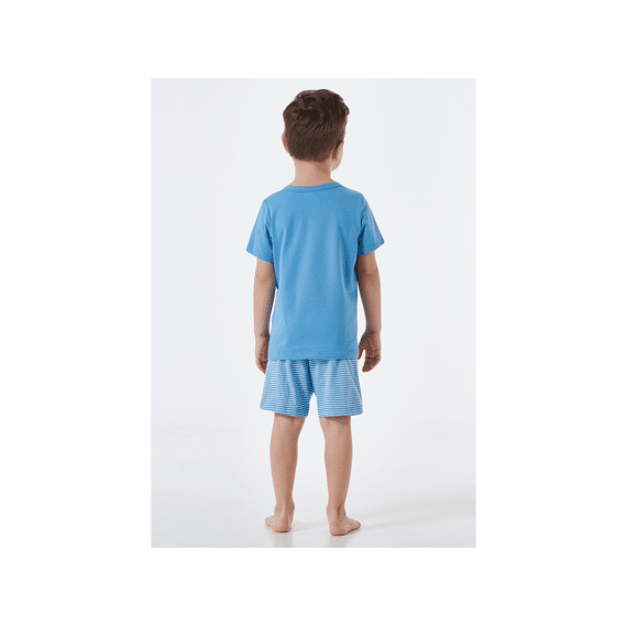 Schiesser Z24 Pyjama Short Streepjes Kikkers