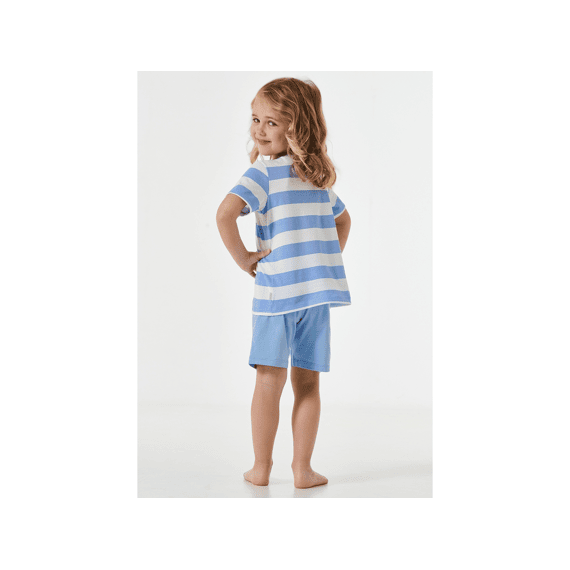 Schiesser Z24 Pyjama Shortama Blockringel Unicorn