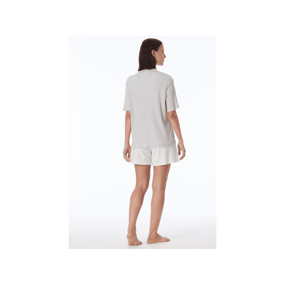 Schiesser Z24 Dames Pyjama Kort Dubbelrib