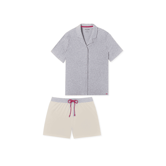 Schiesser Z24 Dames Pyjama Kort Dubbelrib