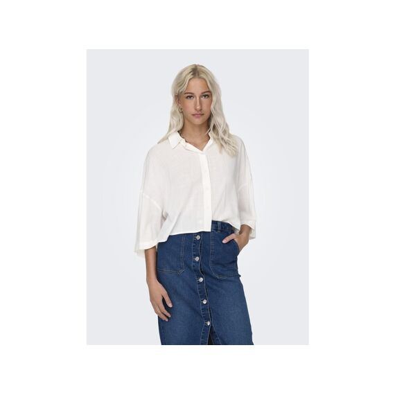 Only Noos Onlastrid Life 2/4 Crop Shirt Wvn