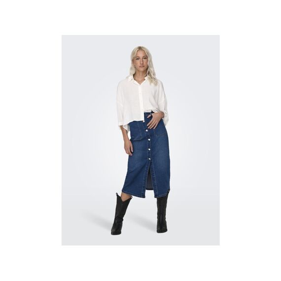 Only Noos Onlastrid Life 2/4 Crop Shirt Wvn