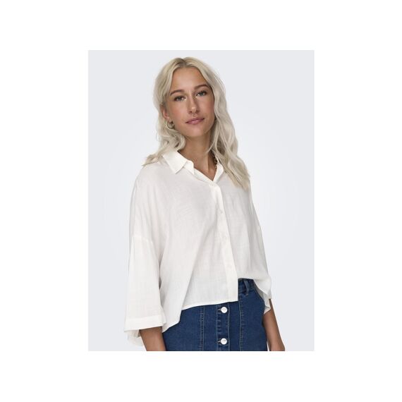Only Noos Onlastrid Life 2/4 Crop Shirt Wvn