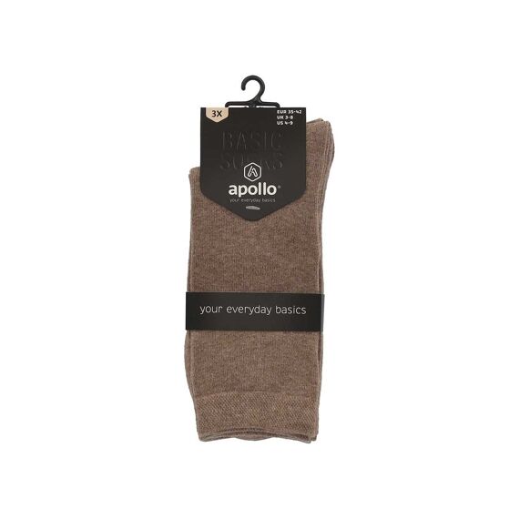 Apollo Noos Dames Plain Kousen 3-Pack