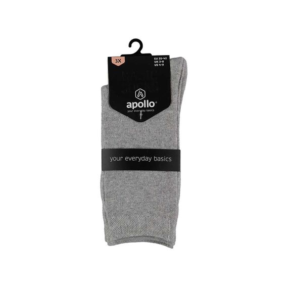 Apollo Noos Dames Plain Kousen 3-Pack