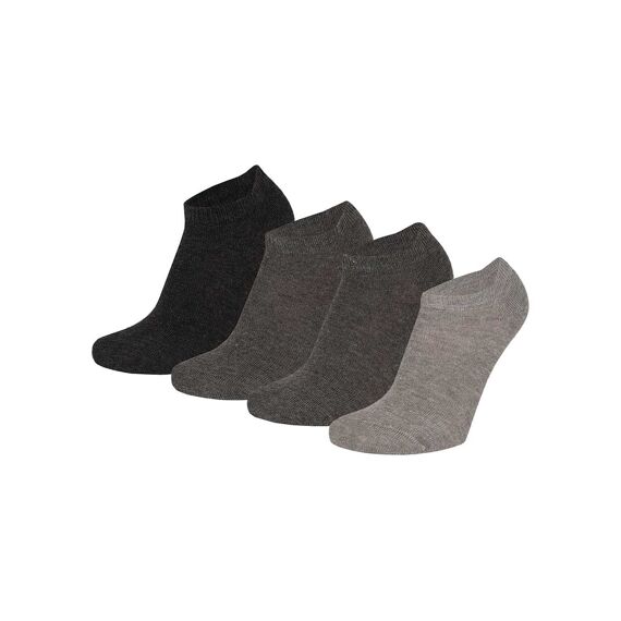 Apollo Noos Kinderen Bio Katoen Basic Sneakersocks 4-Pack