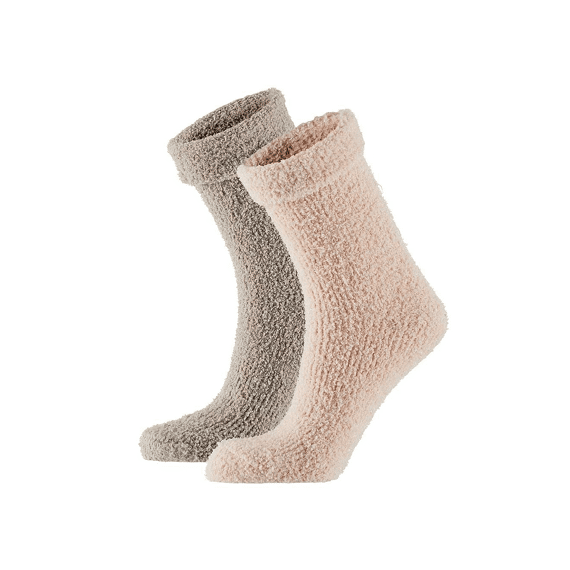 Apollo Noos Dames Softy Bedkousen 2-Pack Assortiment Prijs Per Set