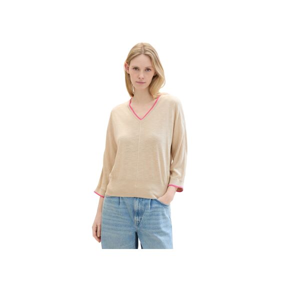 Tom Tailor Dames 2404 Knit Pullover With Tipping
