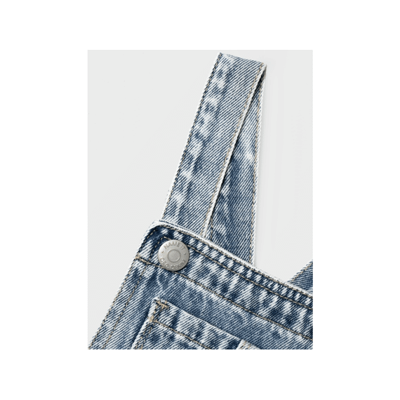 Name It Mini 2404 Nmfbella Baggy Dnm Bib Skort 3484-Mg H