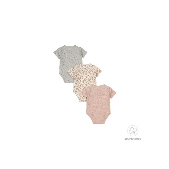 Dirkje Noos Baby Body 3-Pack Ss Organic Cotton