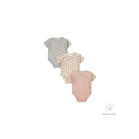 Dirkje Noos Baby Body 3-Pack Ss Organic Cotton