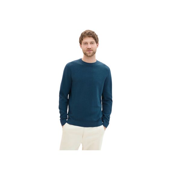 Tom Tailor Heren 2406 Structured Crewneck Knit