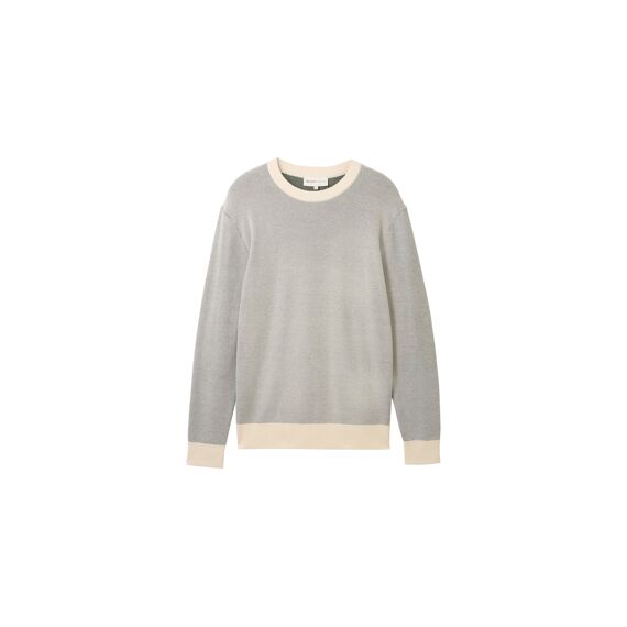 Tom Tailor Heren 2406 Basic Twotone Crewneck Knit