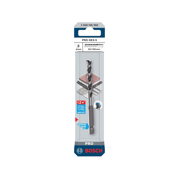 Bosch Betonboor Pro HEX-5 3x50x100mm