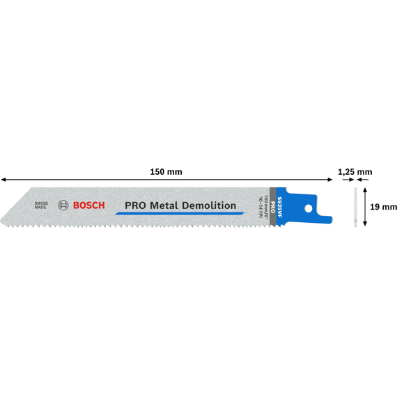 Bosch Reciprozaagblad S1125hbf Pro Metal Demolition Endurance 5 Stuks