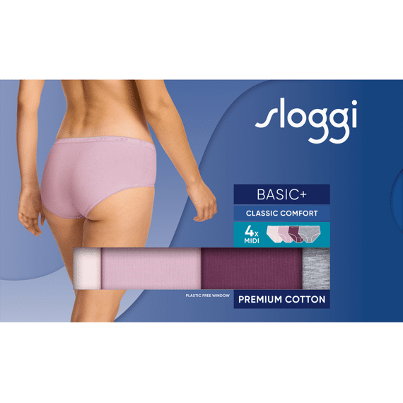 Sloggi Midislips 4-Pack