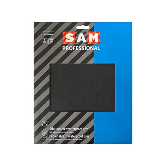 Sam Pro Schuurapier Waterproof 5St.180