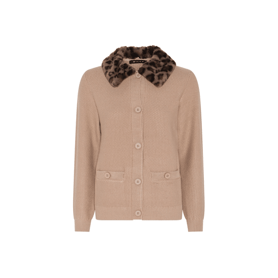 Micha  Cardigan Knit With Fur Collar