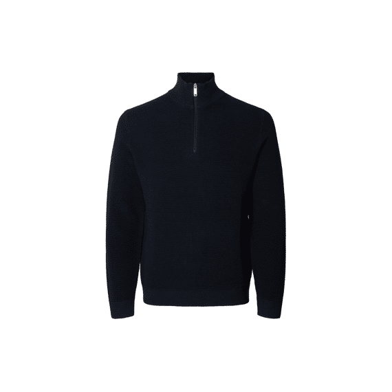Selected Noos Slhross Ls Knit Structure Half Zip