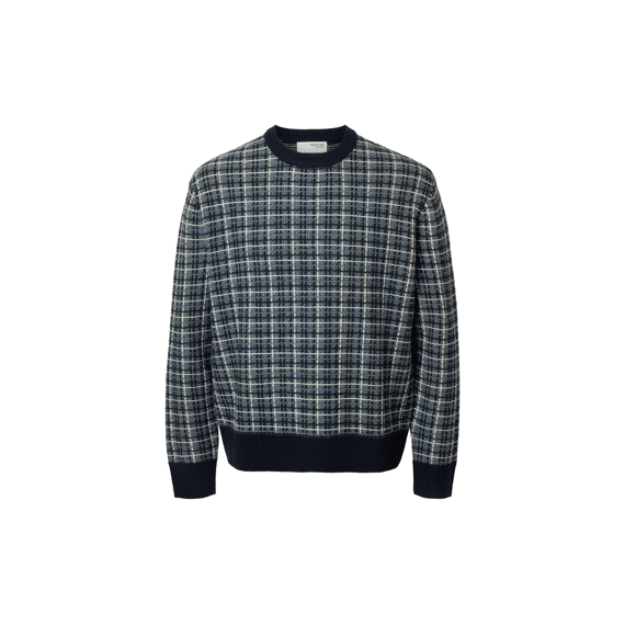 Selected 2511 Slhmikolas Ls Knit Relaxed Crew Neck