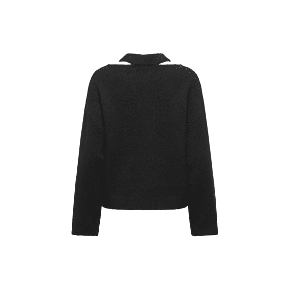 Jdy 2511 Jdydebbie L/s O-neck Cut Out Pull Knt