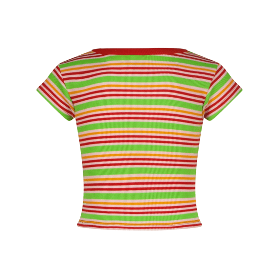 Vingino Z26 Meisjes Icon-fancy Stripe Rib Tee T-shirt