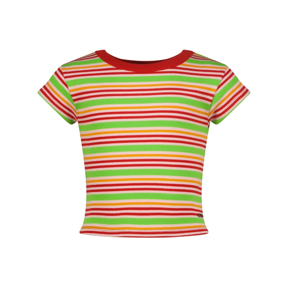 Vingino Z26 Meisjes Icon-fancy Stripe Rib Tee T-shirt