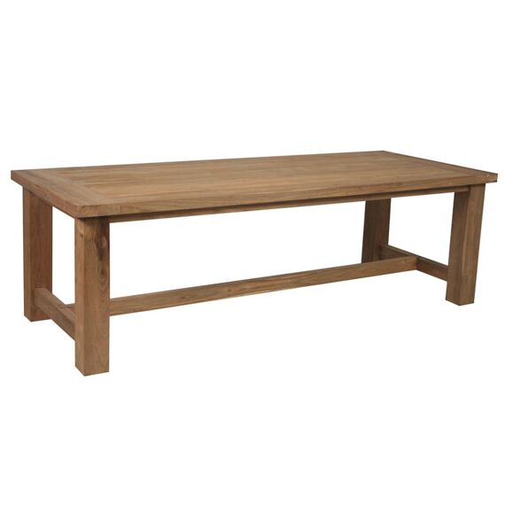 T Java Tafel Recycled Teak 250X100X78Cm Uniek Nummer Poten/Tafel