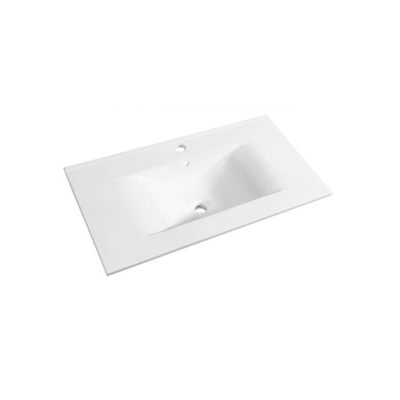 Wastafel Soft 90 Cm Glanzend Wit