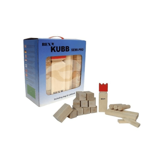 Kubb Semi Pro Berkenhout Rode Koning Col