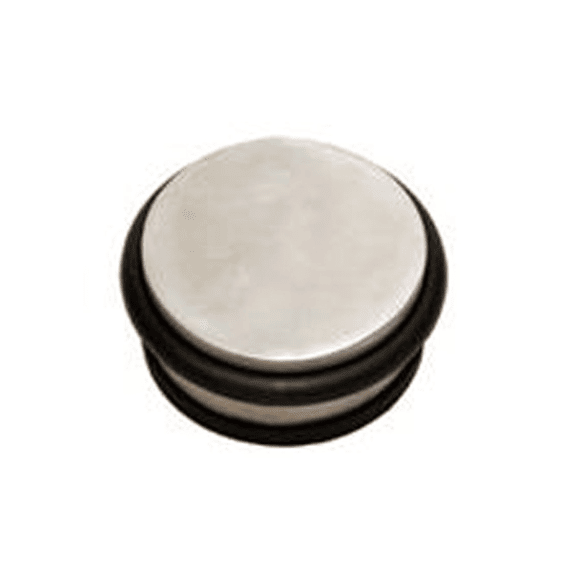 Deurstop,cilindr., Vloer, Rvs 80x37mm - 1200 Gr