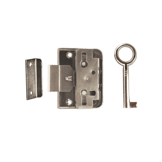 Opleg Meubelslot Vernikkeld 20 Mm
