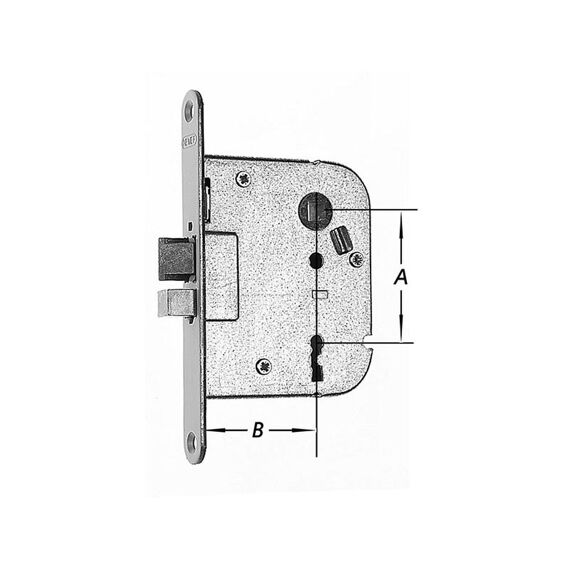 Insteekklavierslot, Keerb., Rs 55X55Mm