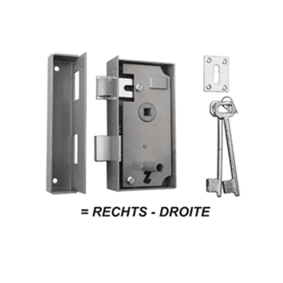 Dubbel Oplegslot Links 80 Mm