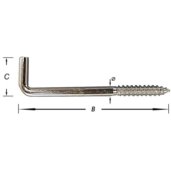 Kramschroeven, Verzinkt 5,25 X 100 Mm