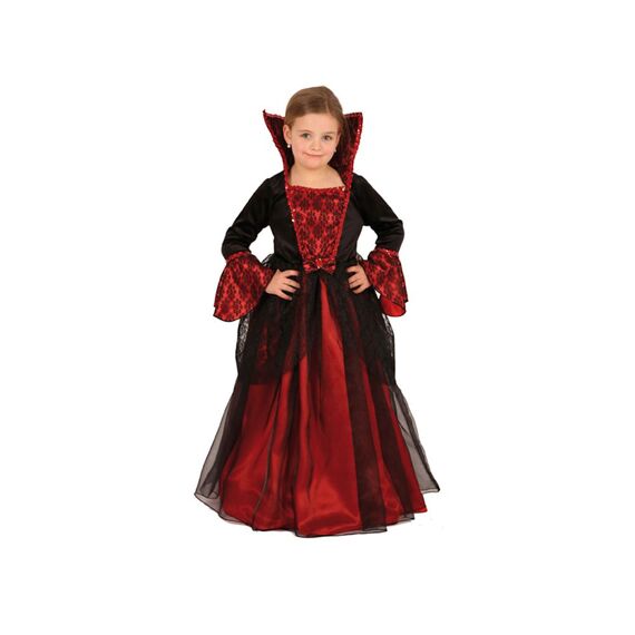 Kostuum Prinses Rood Zwart 104