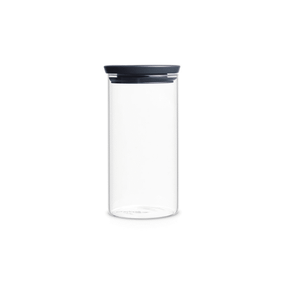 Voorraadpot Glas 1.1L Deksel Dark Grey