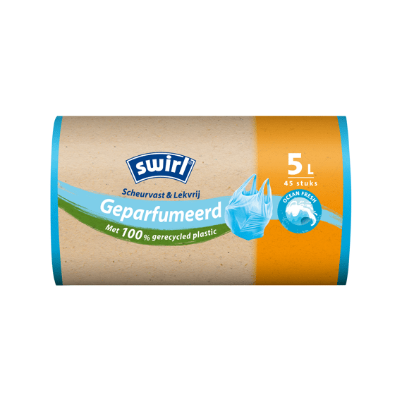 Swirl Pedaalemmerzakken 5L  Handvat 45St Geparfumeerd