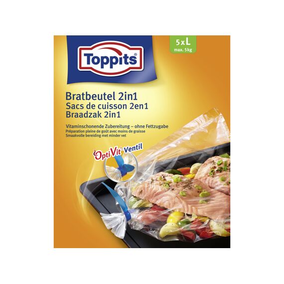 Toppits Braadzakken 2 In 1 L / 5 St