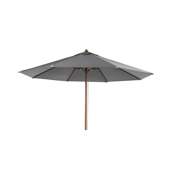 Houtstokparasol Luxe 3X4M Grijs