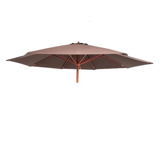 Houtstokparasol Luxe 350Cm Taupe