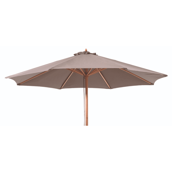 Houtstokparasol Luxe 350Cm Taupe