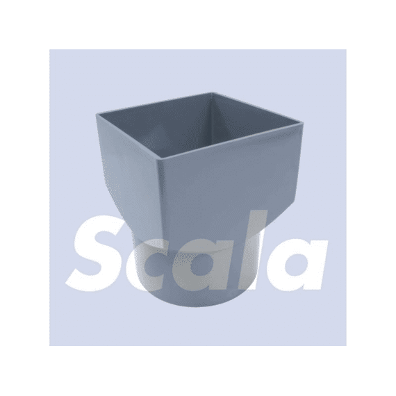 Rwa Overgang 100X100 - Rond 100 Grijs