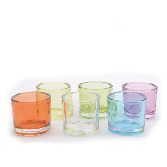 Z Glazen Theelichthouder 8Cm 6Ass