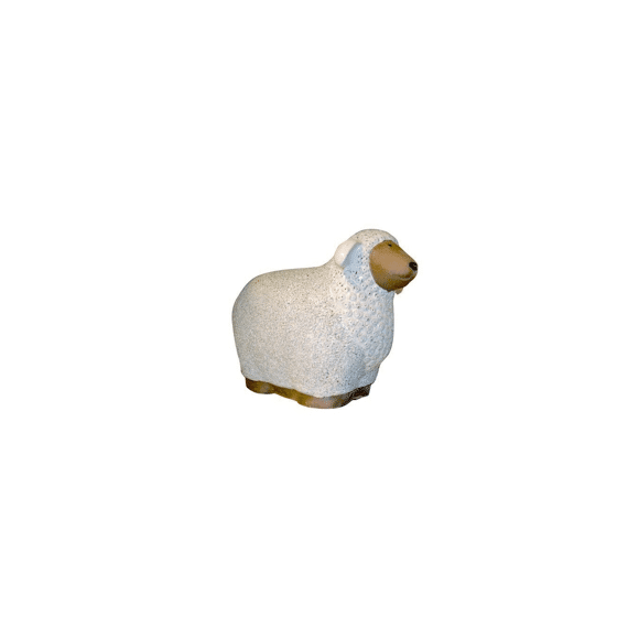 Deco Verglaasd Schaap Wit 45X24X39Cm