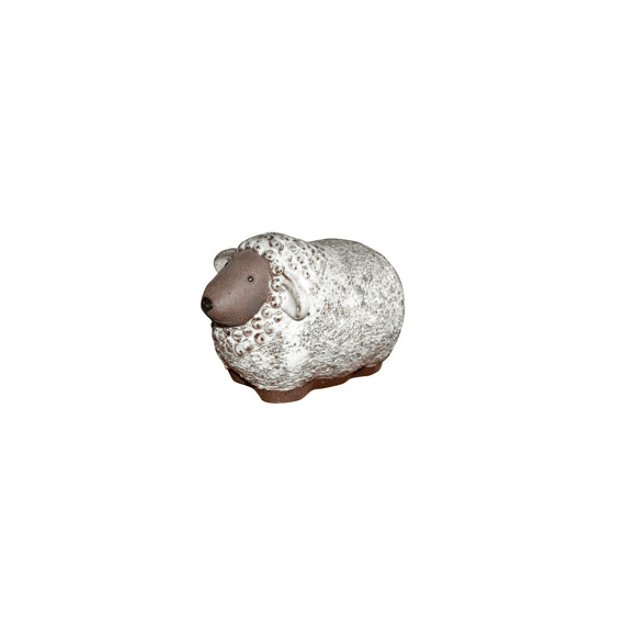 Deco Verglaasd Schaap Wit 24X16X16Cm