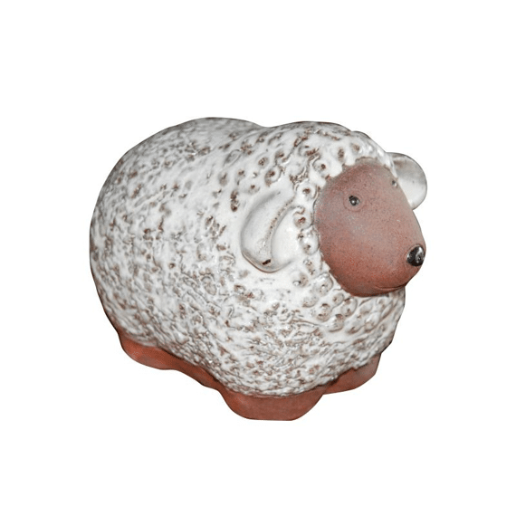 Deco Verglaasd Schaap Wit 17X11X12Cm