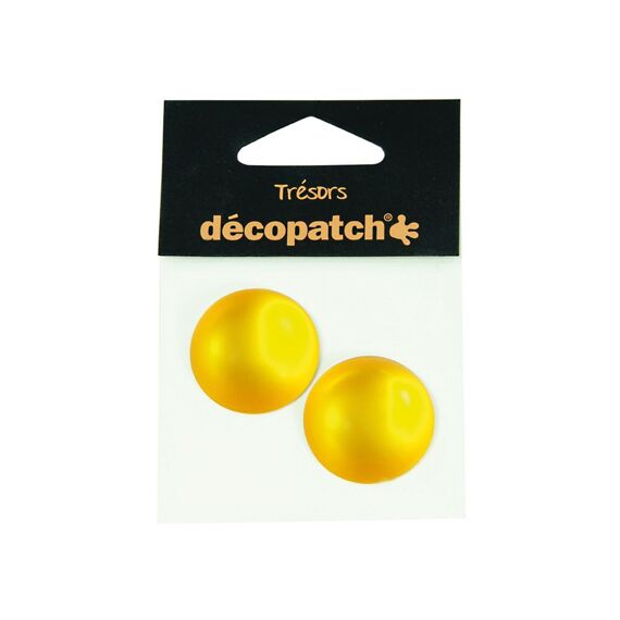 Decopatch Tresors Set Van 2 Cabochons 3Cm Oranje