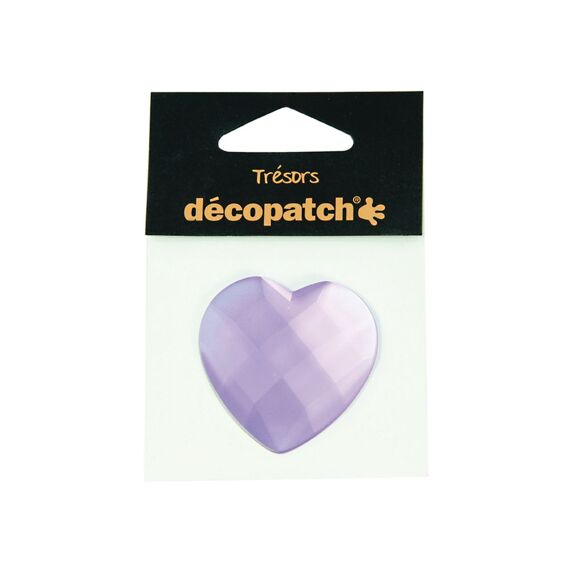 Decopatch Tresors Set Van 1 Hartje 4.5Cm Paars